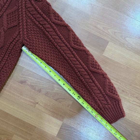 Demoiselle 100% Pure Wool Cable Knit Sweater - Picture 8 of 8